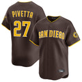 Tlead S.Diego Padres #27 Nick Pivetta Player Brown Home Limited Stitched Jerseys
