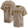 Tlead S.Diego Padres #27 Nick Pivetta Player Khaki Home Limited Stitched Jerseys