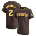 Tlead S.Diego Padres #2 Xander Bogaerts Player Brown Home Limited Elite Stitched Jerseys