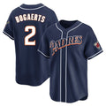 Tlead S.Diego Padres #2 Xander Bogaerts Player Navy Cooperstown Collection Limited Home Stitched Jerseys