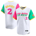 Tlead S.Diego Padres #2 Xander Bogaerts Player White City Connect Home Limited Stitched Jerseys