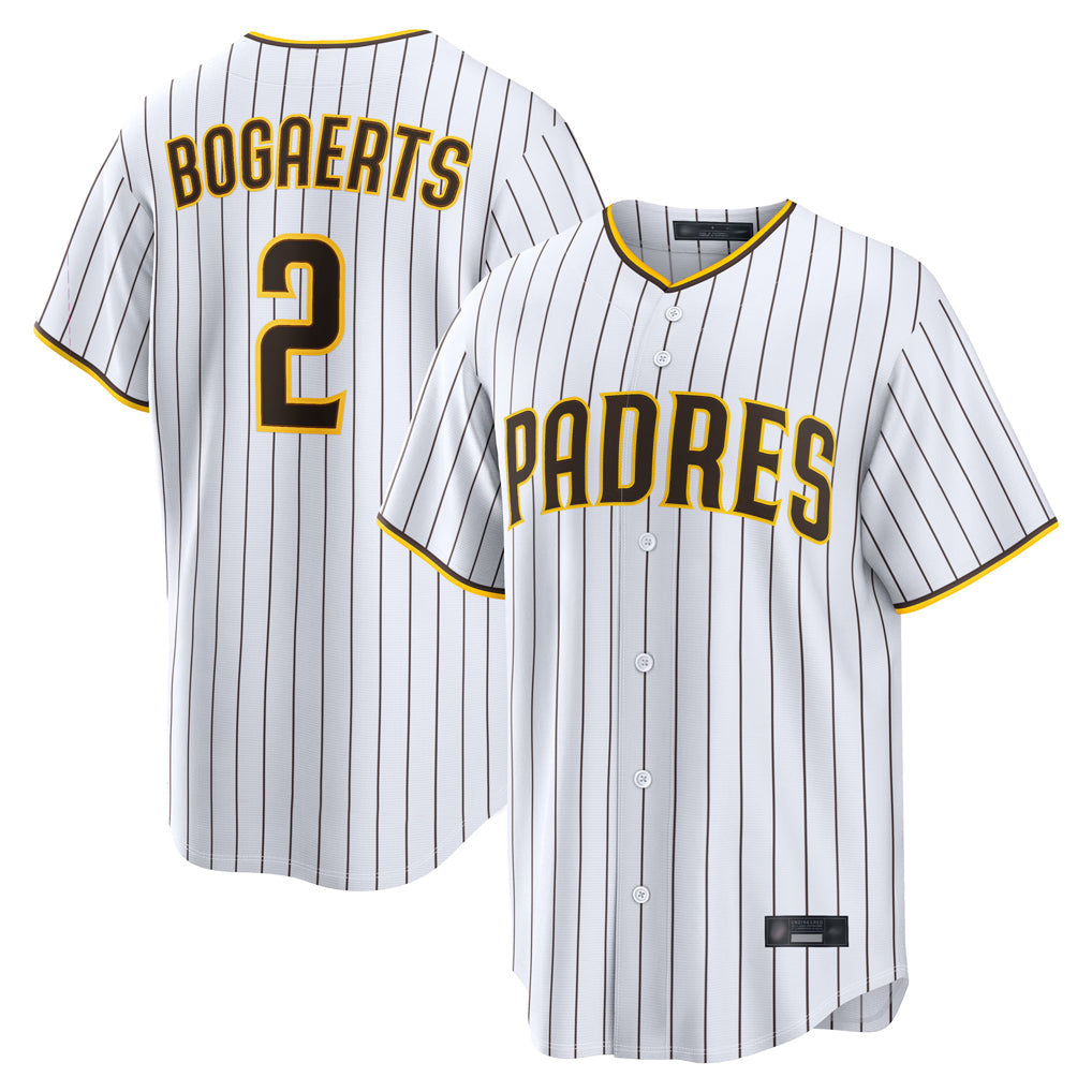 Tlead S.Diego Padres #2 Xander Bogaerts Player White Home Limited Game Stitched Jerseys
