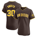 Tlead S.Diego Padres #30 Gavin Sheets Player Brown Home Limited Elite Stitched Jerseys