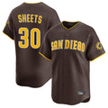 Tlead S.Diego Padres #30 Gavin Sheets Player Brown Home Limited Stitched Jerseys