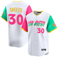 Tlead S.Diego Padres #30 Gavin Sheets Player White City Connect Home Limited Stitched Jerseys