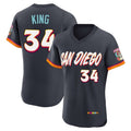 Tlead S.Diego Padres #34 Michael King Player Obsidian 2026 City Connect Home Limited Elite T-shirt Stitched Jerseys