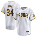 Tlead S.Diego Padres #34 Michael King Player White Home Limited Stitched Jerseys