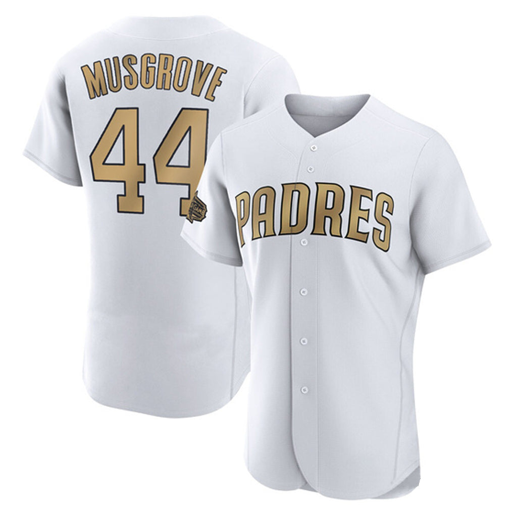 Tlead S.Diego Padres #44 Joe Musgrove Player Gold All-Star Home Limited Elite Stitched Jerseys