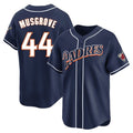 Tlead S.Diego Padres #44 Joe Musgrove Player Navy Cooperstown Collection Limited Home Stitched Jerseys