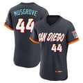 Tlead S.Diego Padres #44 Joe Musgrove Player Obsidian 2026 City Connect Home Limited Elite T-shirt Stitched Jerseys