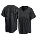 Tlead S.Diego Padres #58 Wandy Peralta Player Black Pitch Fashion Game T-shirt Stitched Jerseys