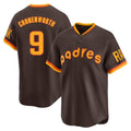 Tlead S.Diego Padres #9 Jake Cronenworth Player Brown Home Cooperstown Collection Replica Game Stitched Jerseys