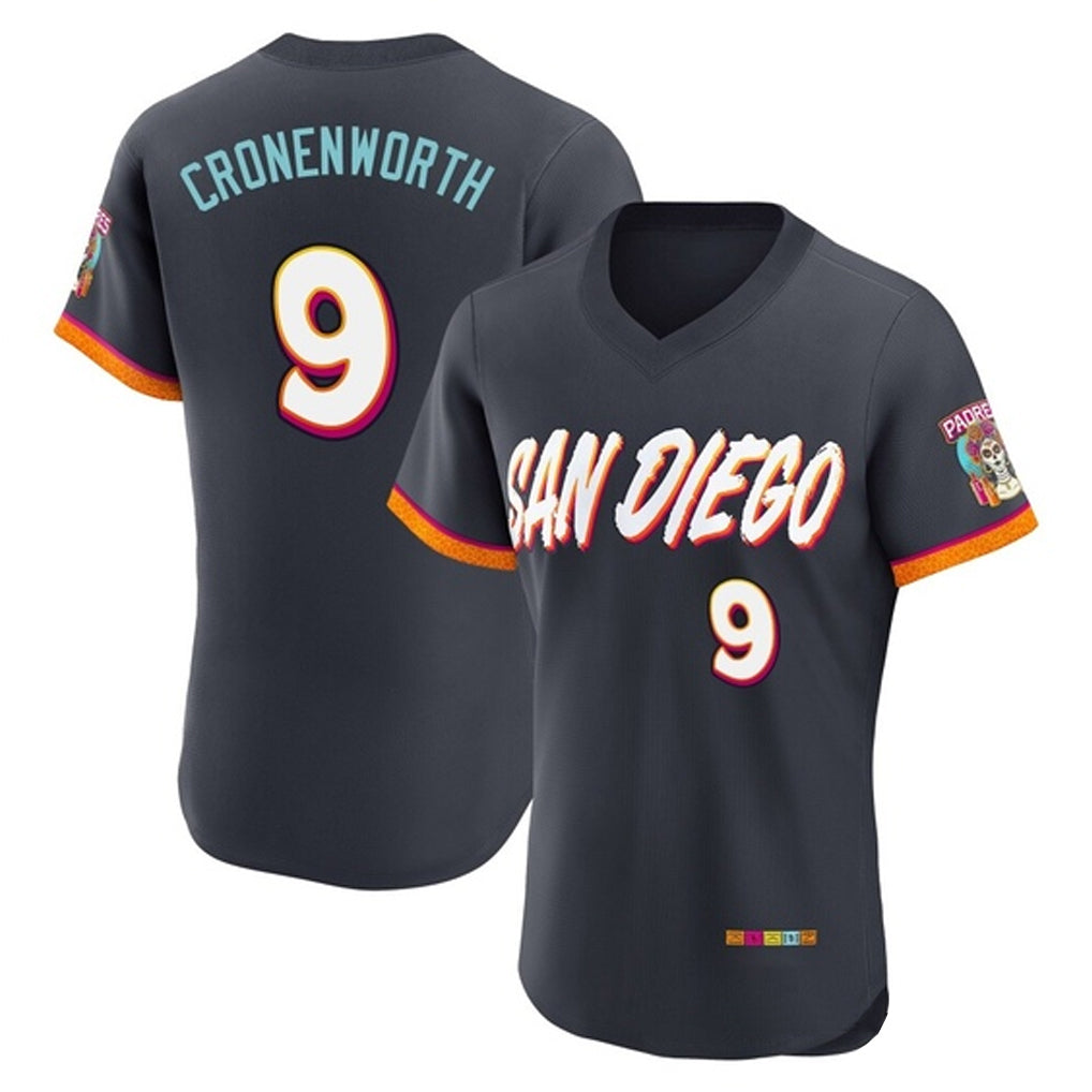 Tlead S.Diego Padres #9 Jake Cronenworth Player Obsidian 2026 City Connect Home Limited Elite T-shirt Stitched Jerseys