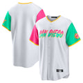 Tlead S.Diego Padres Blank Player White City Connect Home Game Stitched Jerseys