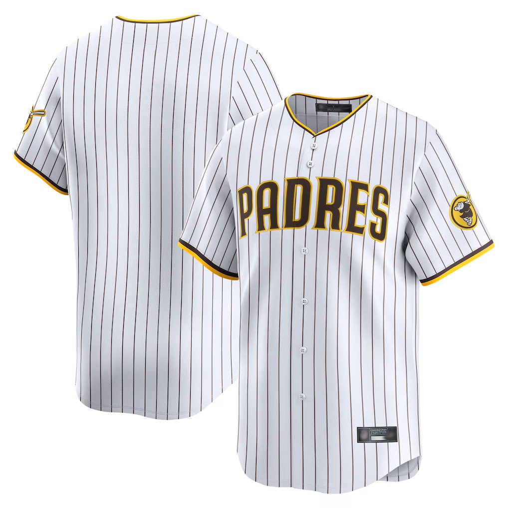 Tlead S.Diego Padres Blank Player White Home Limited Stitched Jerseys
