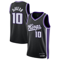 Tlead S.Kings #10 DeMar DeRozan Black Swingman Player Jerseys - Icon Edition