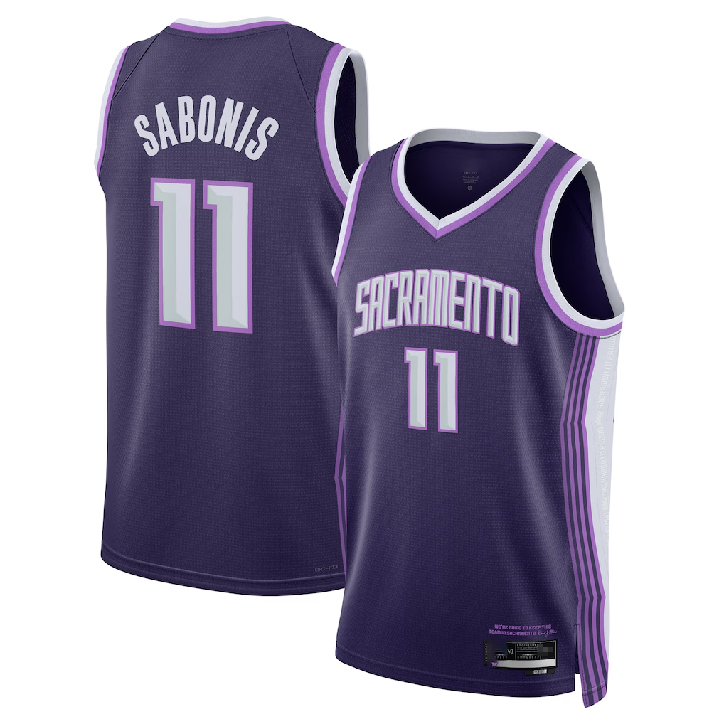 Tlead S.Kings #11 Domantas Sabonis Purple 2025-2026 Swingman Jerseys - City Edition