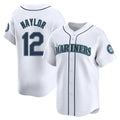 Tlead S.Mariners #12 Josh Naylor Player White Home Limited Stitched Jerseys