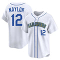Tlead S.Mariners #12 Josh Naylor Player White Pitch Fashion Game Stitched Jerseys