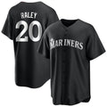 Tlead S.Mariners #20 Luke Raley Player Black Home Limited Stitched Jerseys