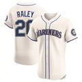 Tlead S.Mariners #20 Luke Raley Player Cream Home Limited Elite Stitched Jerseys