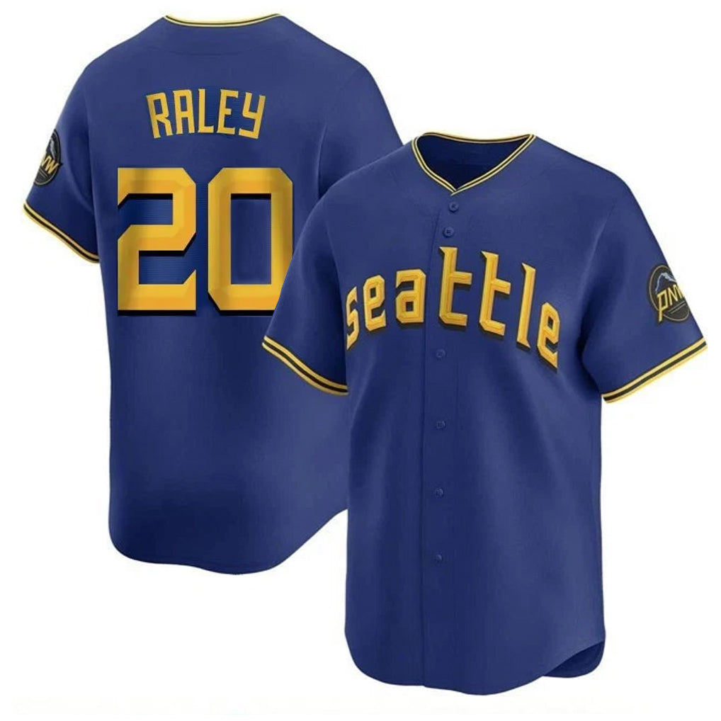 Tlead S.Mariners #20 Luke Raley Player Royal City Connect Home Limited Stitched Jerseys