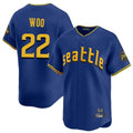 Tlead S.Mariners #22 Bryan Woo Player Royal City Connect Home Limited Stitched Jerseys