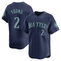 Tlead S.Mariners #2 Cole Young Player Navy Home Limited Stitched Jerseys