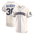 Tlead S.Mariners #36 Logan Gilbert Player Cream Home Limited Elite Stitched Jerseys