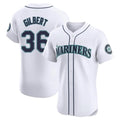 Tlead S.Mariners #36 Logan Gilbert Player White Home Limited Elite Stitched Jerseys
