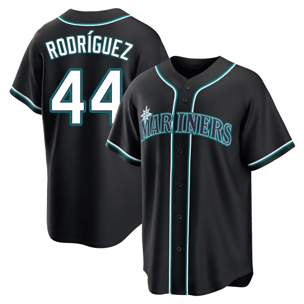 Tlead S.Mariners #44 Julio Rodriguez Player Black Fashion Home Limited Stitched Jerseys