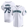 Tlead S.Mariners #75 Andres Munoz Player White Home Limited Stitched Jerseys