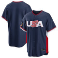 Tlead S.Mariners Blank Player Navy USA 2026 World Classic Road Stitched Jerseys