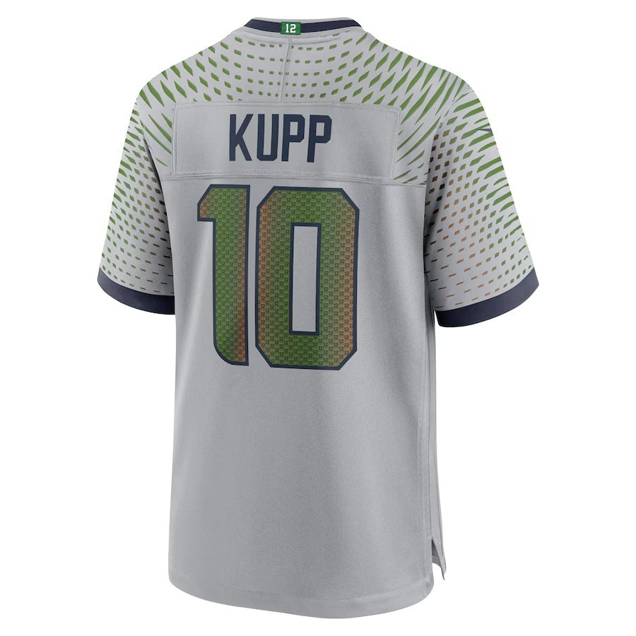 Tlead S.Seahawks #10 Cooper Kupp 2025 Rivalries Collection Game Wolf Gray Stitched Jerseys