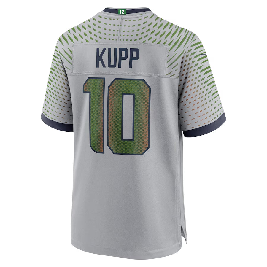 Tlead S.Seahawks #10 Cooper Kupp Player Gray Rivalries Collection Game Stitched Jerseys