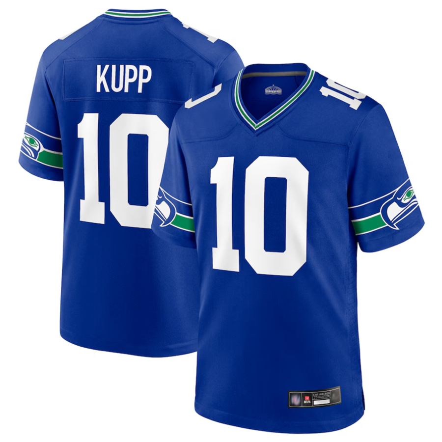 Tlead S.Seahawks #10 Cooper Kupp Player Royal Game Stitched Jerseys