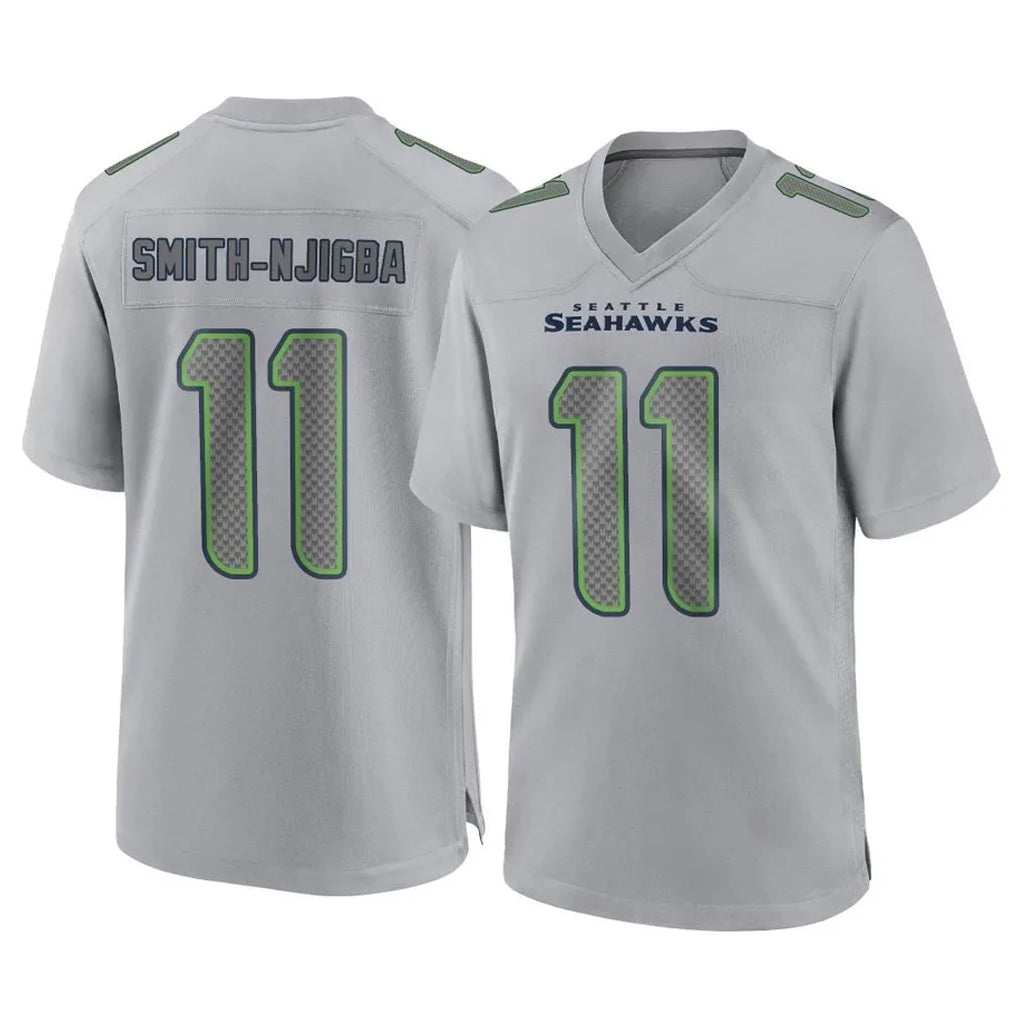 Tlead S.Seahawks #11 Jaxon Smith-Njigba Player Gray Atmosphere Fashion Home Game Stitched Jerseys