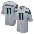 Tlead S.Seahawks #11 Jaxon Smith-Njigba Player Gray Home Game Stitched Jerseys