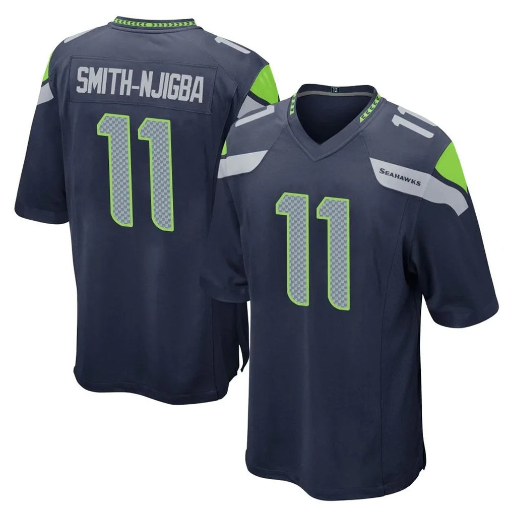 Tlead S.Seahawks #11 Jaxon Smith-Njigba Player Navy Home Game Stitched Jerseys