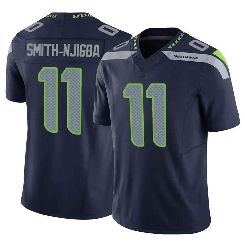 Tlead S.Seahawks #11 Jaxon Smith-Njigba Player Navy Limited Vapor F.U.S.E. Home Game Stitched Jerseys