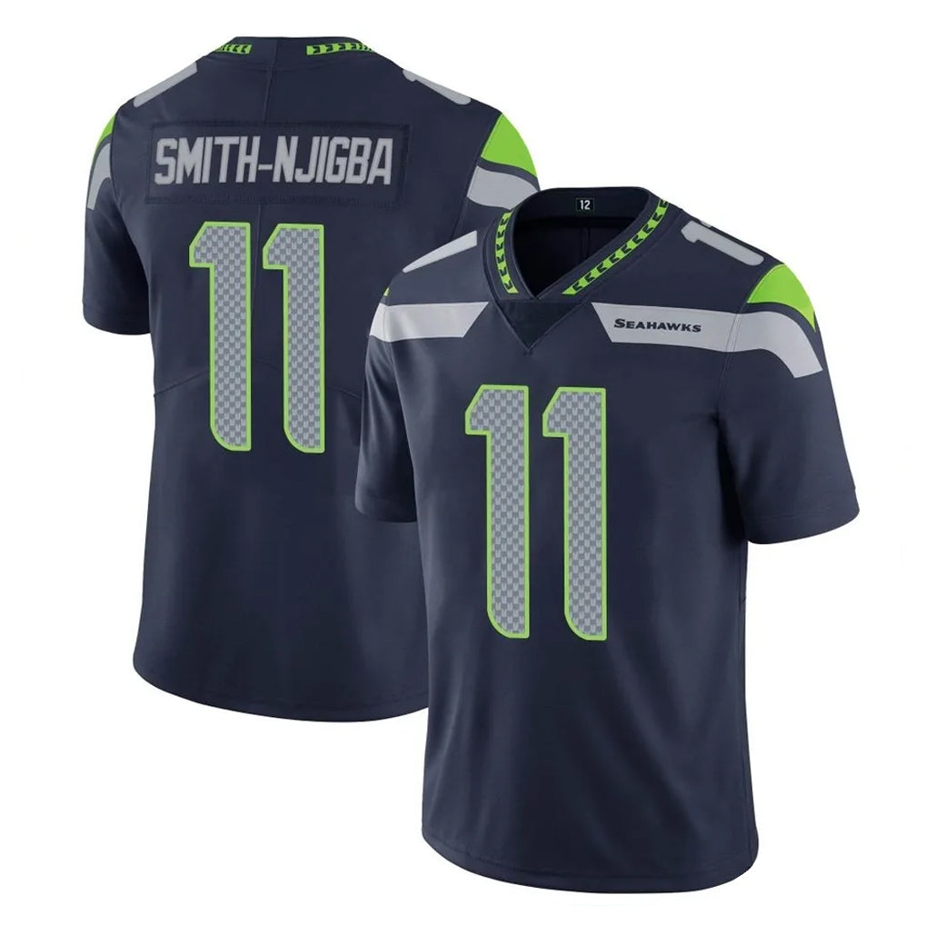 Tlead S.Seahawks #11 Jaxon Smith-Njigba Player Navy Limited Vapor Untouchable Home Game Stitched Jerseys