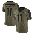 Tlead S.Seahawks #11 Jaxon Smith-Njigba Player Olive Salute To Service Limited Game Stitched Jerseys