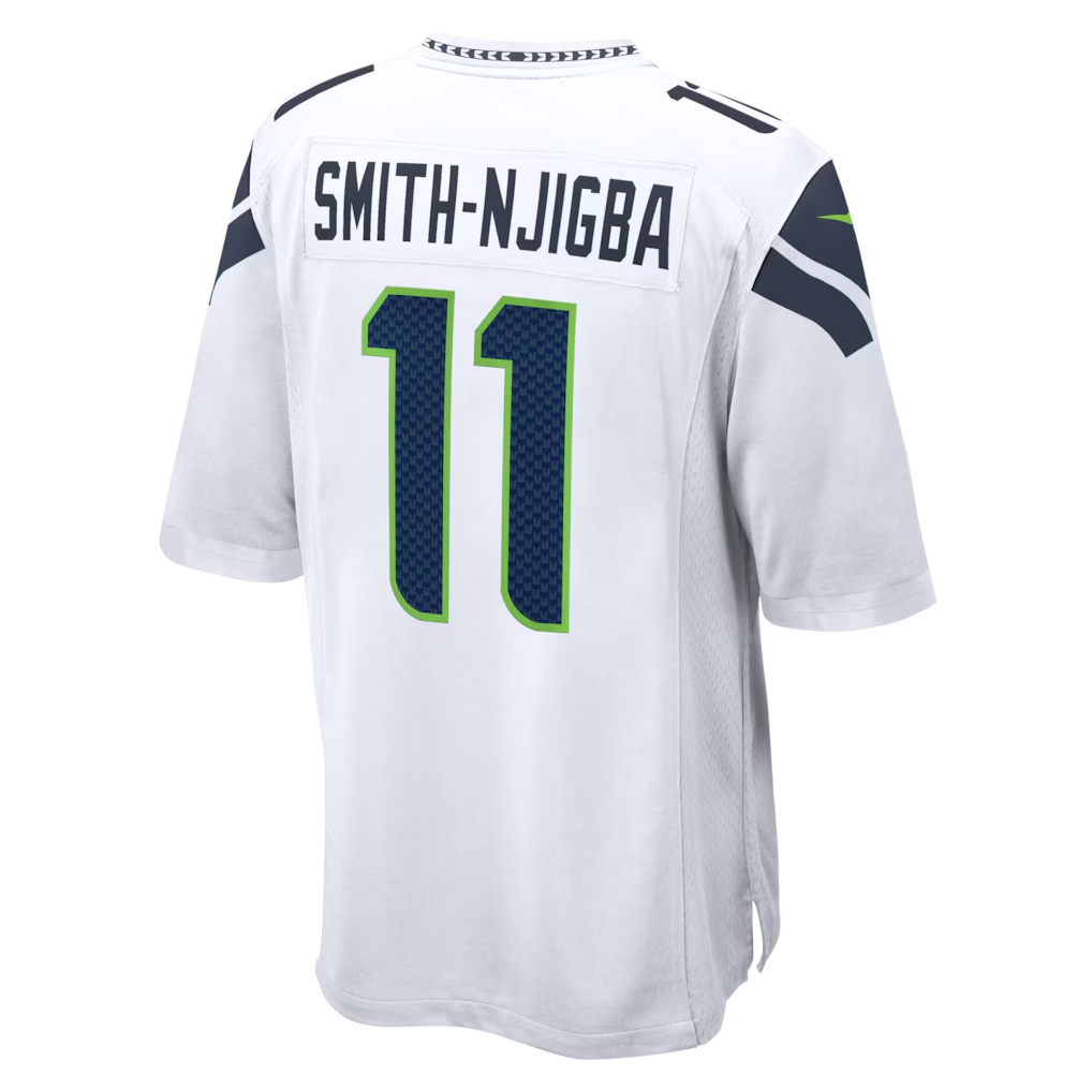Tlead S.Seahawks #11 Jaxon Smith-Njigba White Game Stitched Jerseys