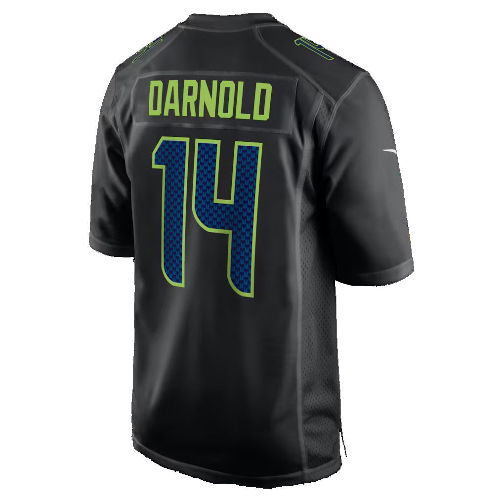 Tlead S.Seahawks #14 Sam Darnold Black Fashion Game Stitched Jerseys
