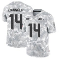 Tlead S.Seahawks #14 Sam Darnold Player Arctic Camo Salute to Service Limited Football Jerseys
