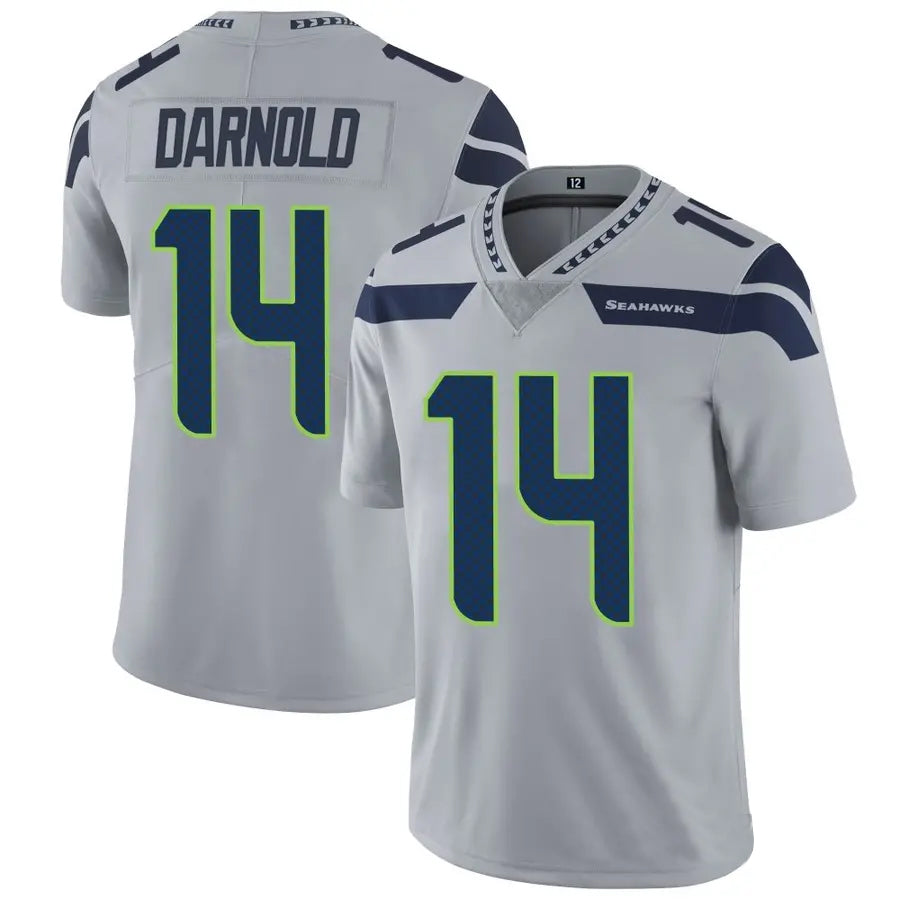 Tlead S.Seahawks #14 Sam Darnold Player Grey Vapor Limited Football Jerseys