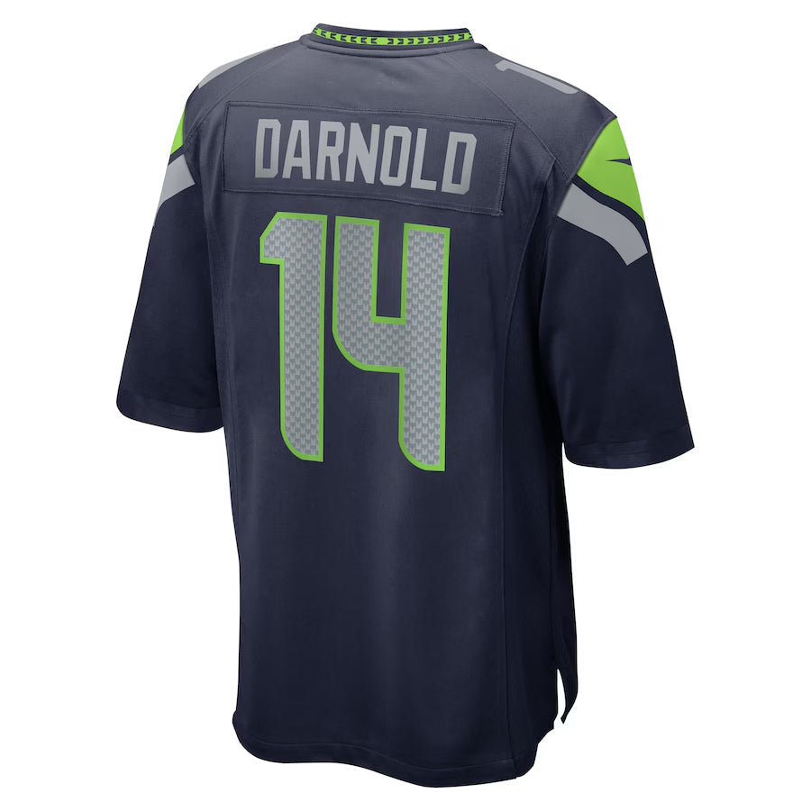 Tlead S.Seahawks #14 Sam Darnold Player Navy Home Game Football Jerseys
