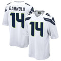Tlead S.Seahawks #14 Sam Darnold Player White Home Game Football Jerseys