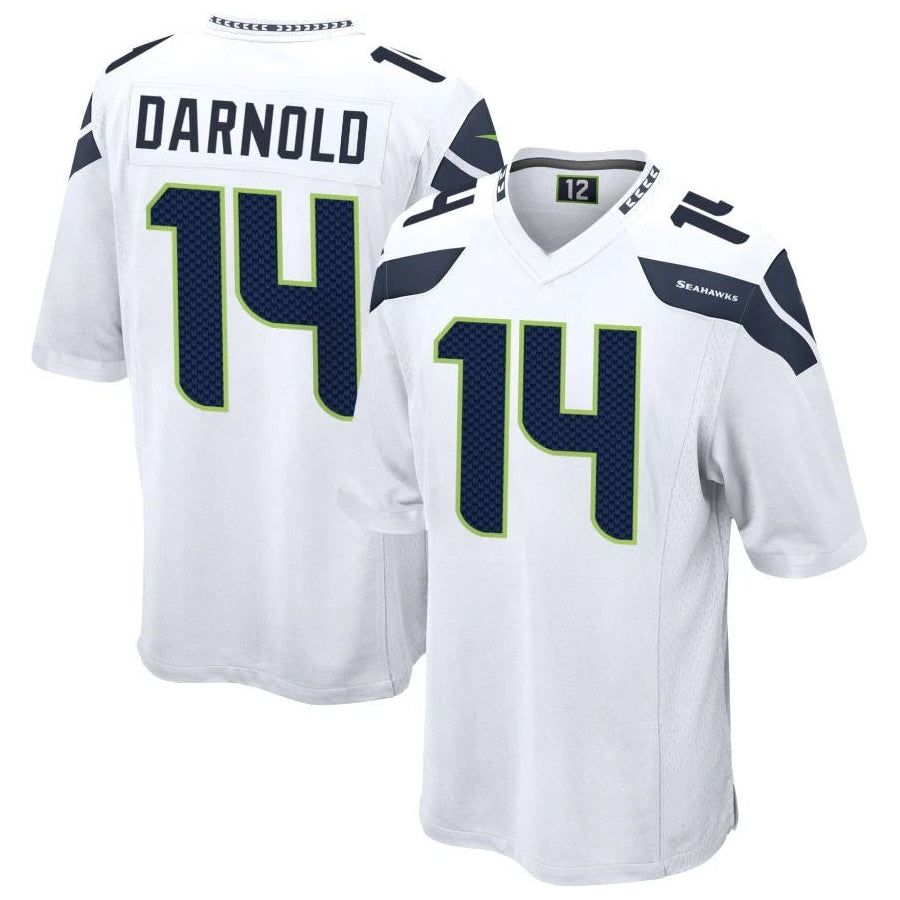 Tlead S.Seahawks #14 Sam Darnold Player White Home Game Football Jerseys