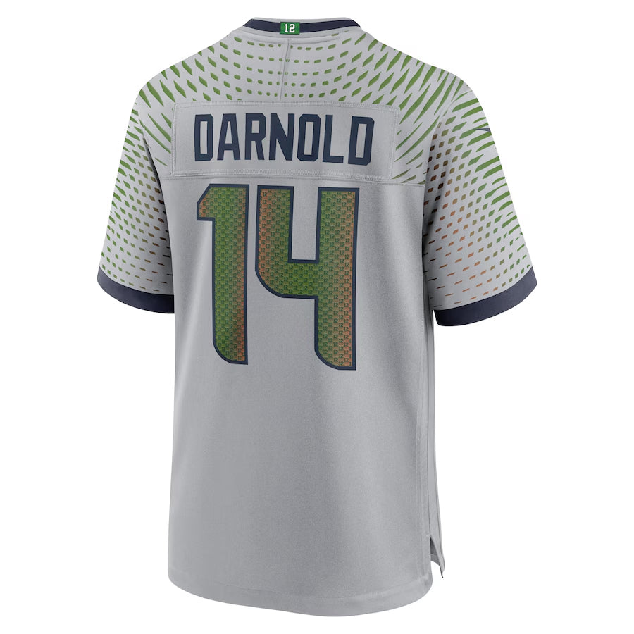 Tlead S.Seahawks #14 Sam Darnold Player Wolf Gray Rivalries Collection Game Football Jerseys
